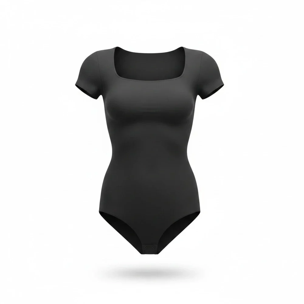 NWOT Seamless Short Sleeve Scoop Neck Shapewear Bodysuit